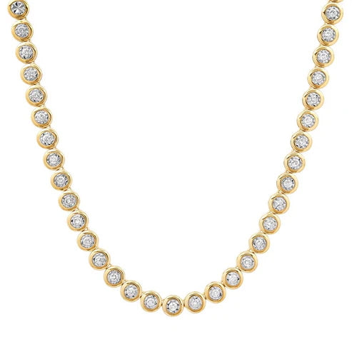 Miracle Setting Tennis Necklace