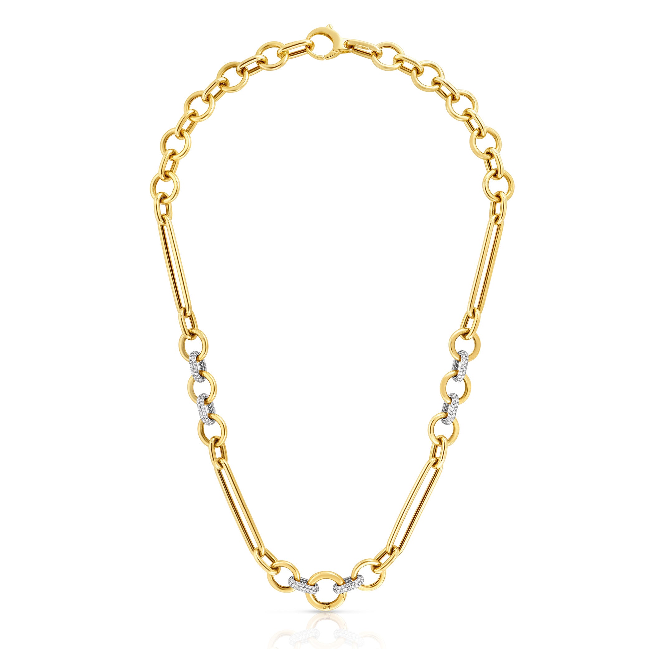 Diamond Mixed Link Chain