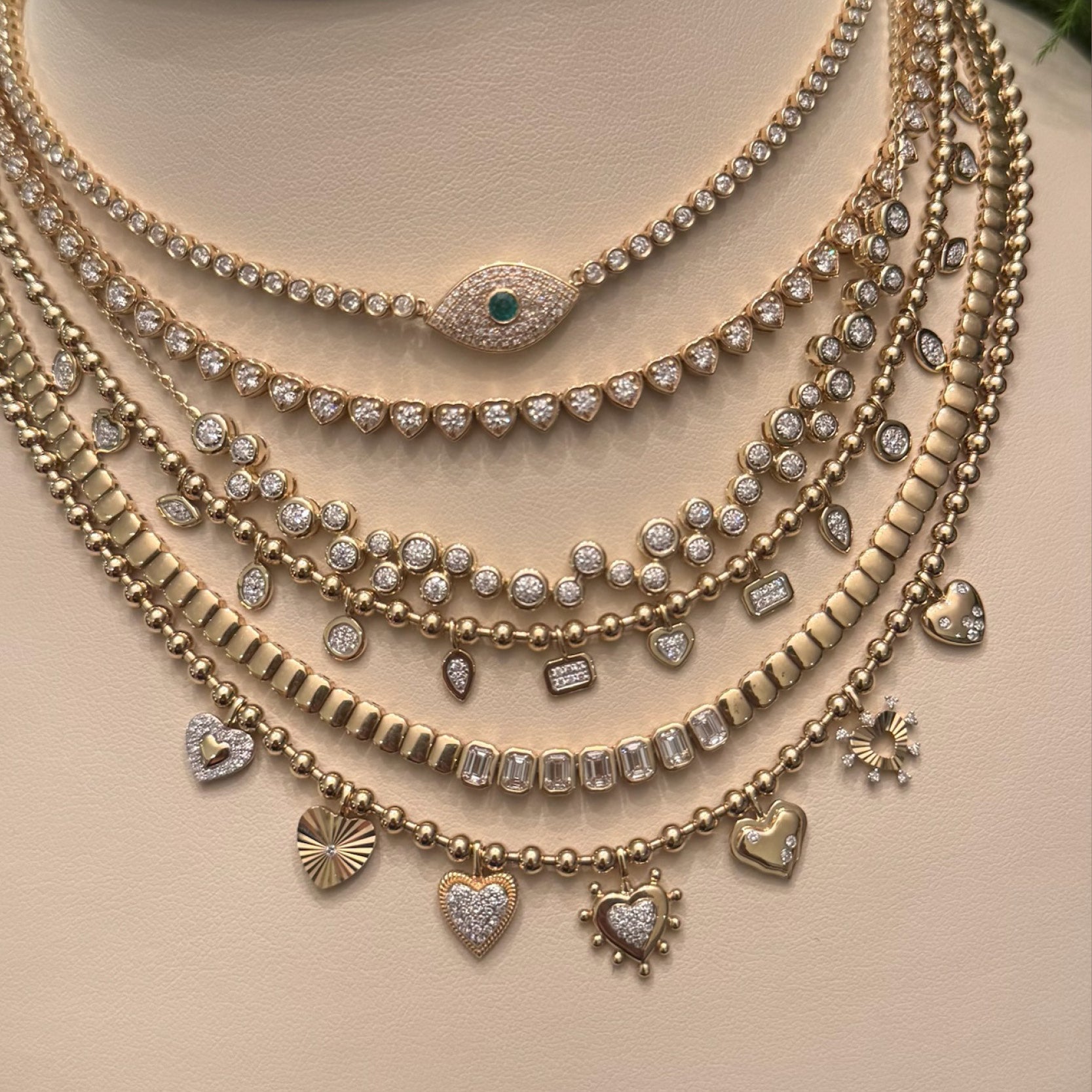 Multi Heart Necklace