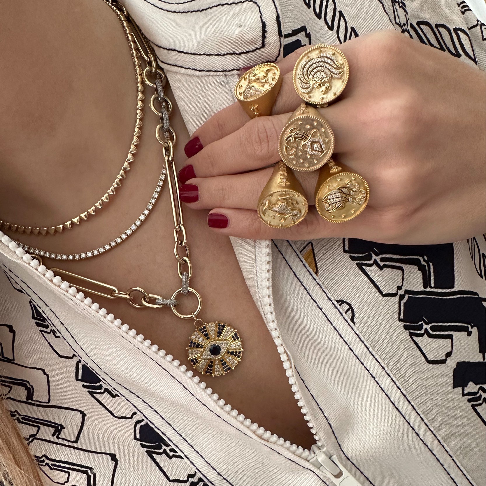 Diamond Mixed Link Chain