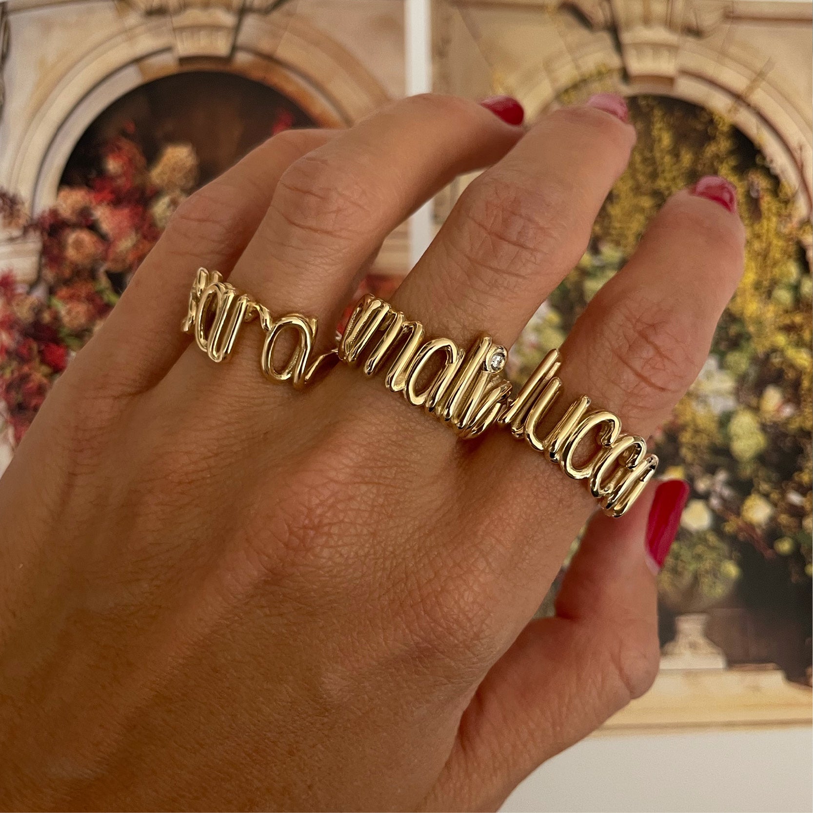 Intemporel Chunky Wire Name Ring