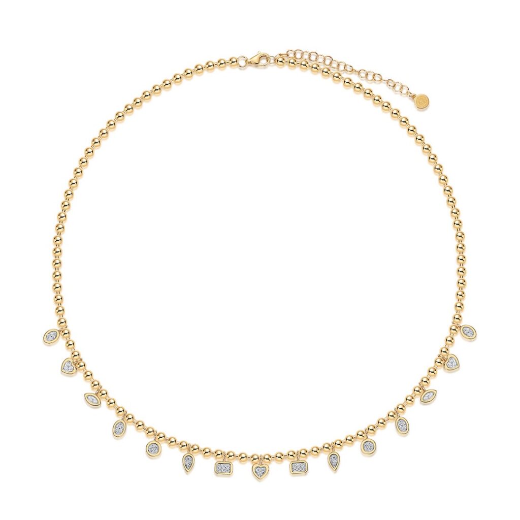 Multi Shape Diamond Necklace