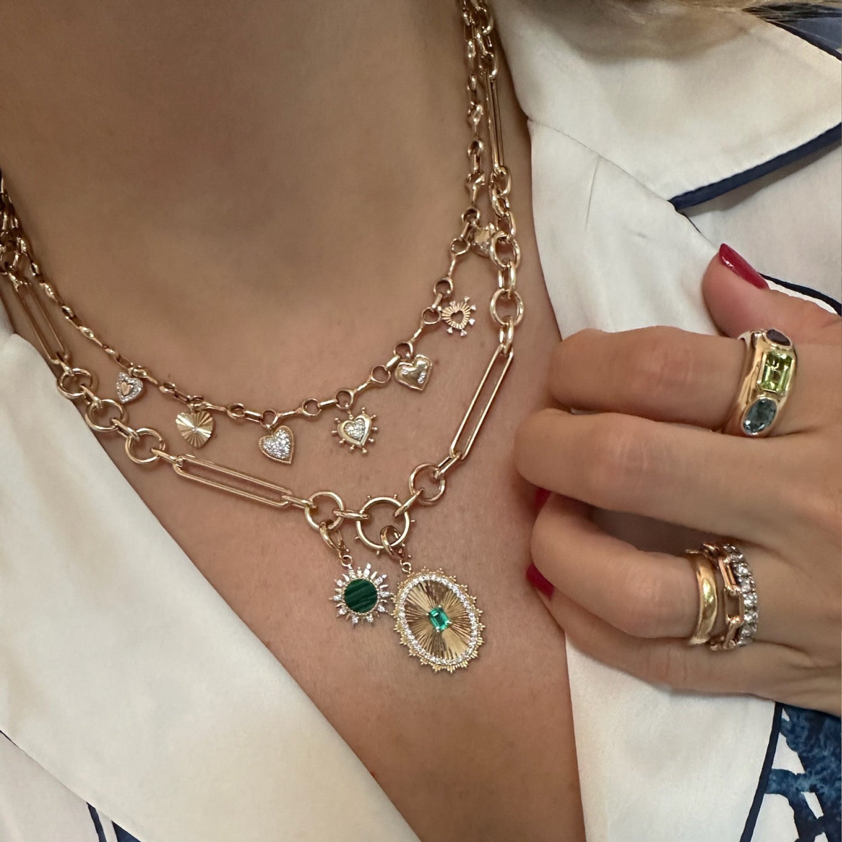 Multi Heart Necklace