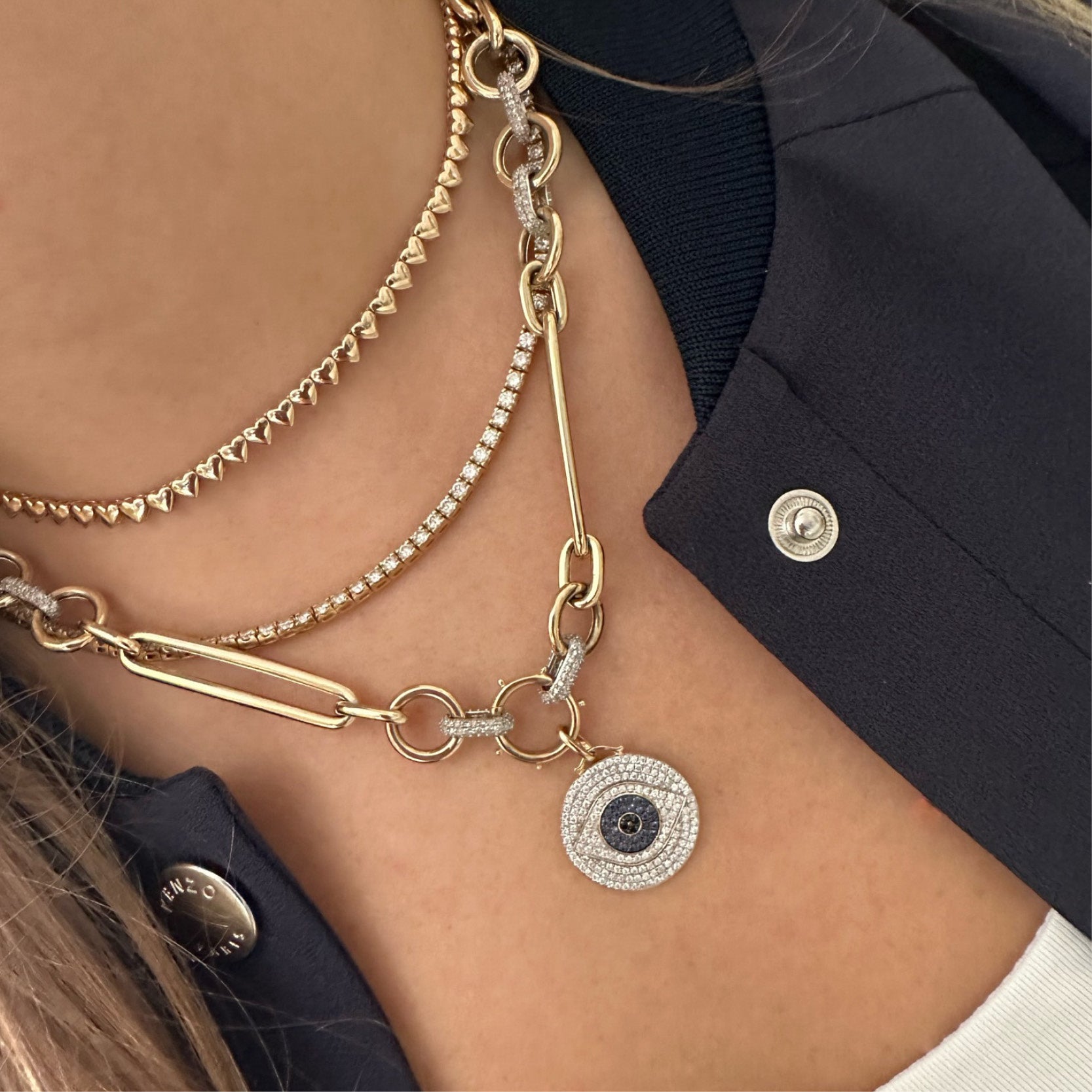 Diamond Mixed Link Chain