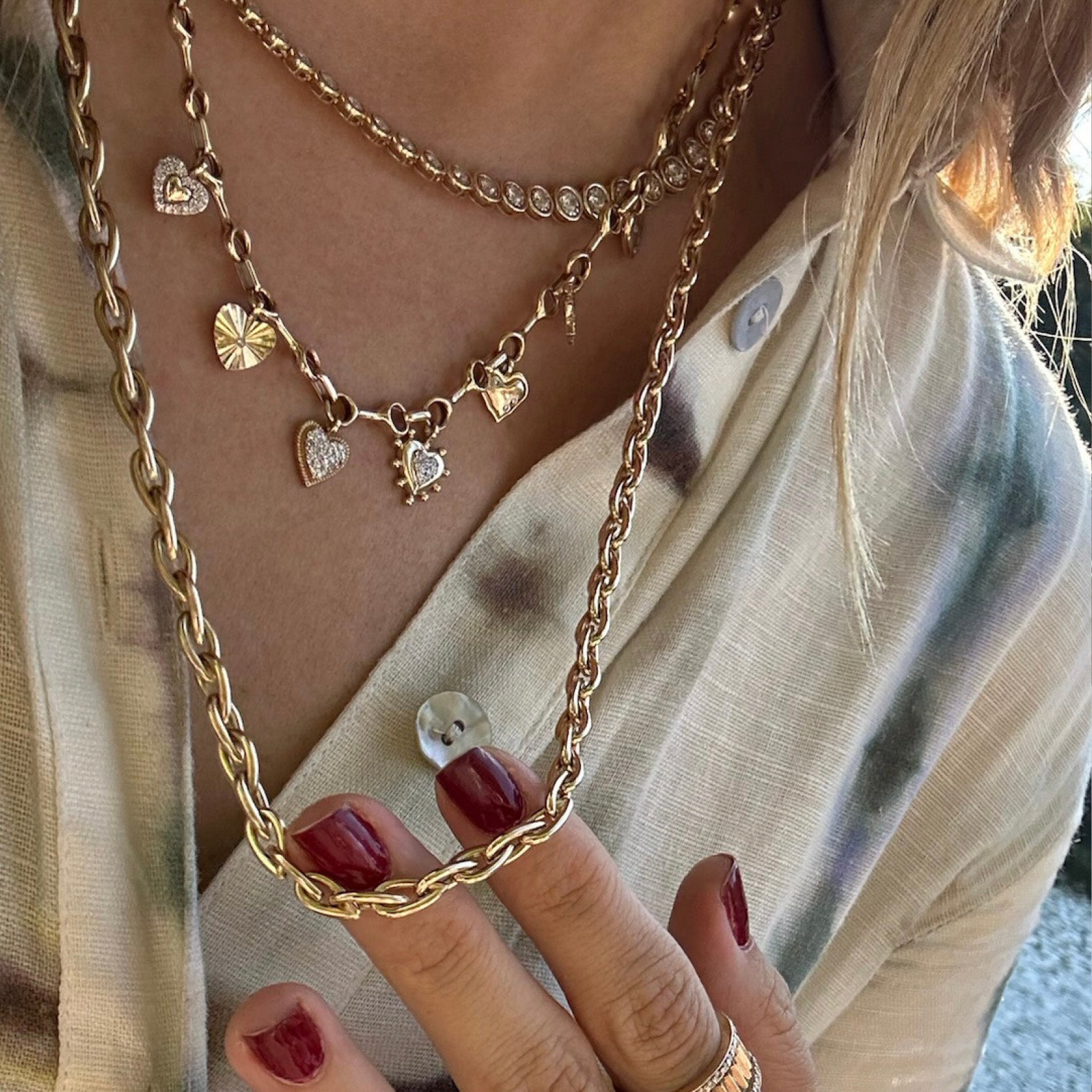 Multi Heart Necklace