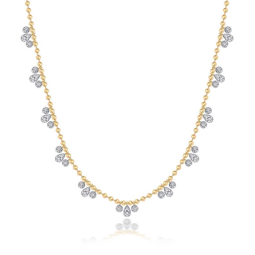 Multi 3-Stone Necklace